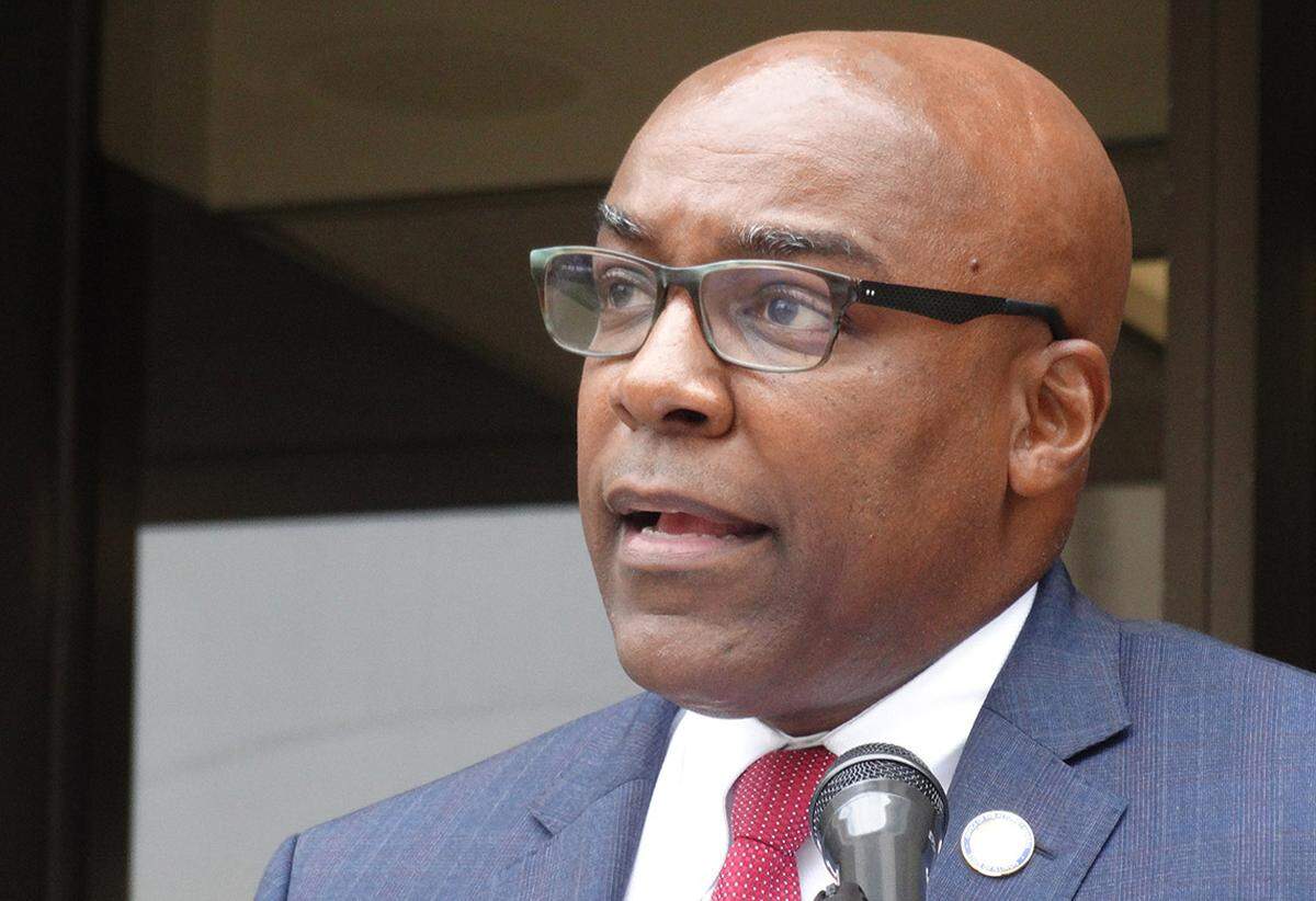 Illinois Attorney General Kwame Raoul is pictured in a file photo. He was part of a lwasuit securing a temporary injunction to stop the Trump administration from cutting off more than $77 million in education funds to the state.