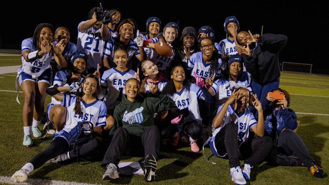 First season of girls flag football proves popular at Belleville high schools