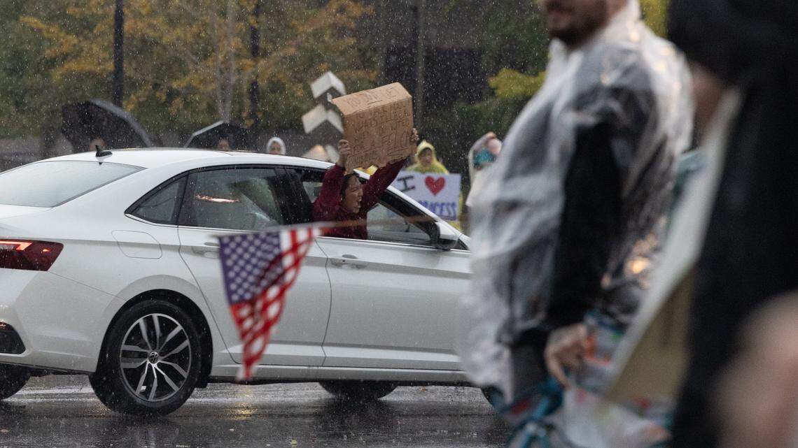 Belleville, O’Fallon’s second No Kings protest draws hundreds