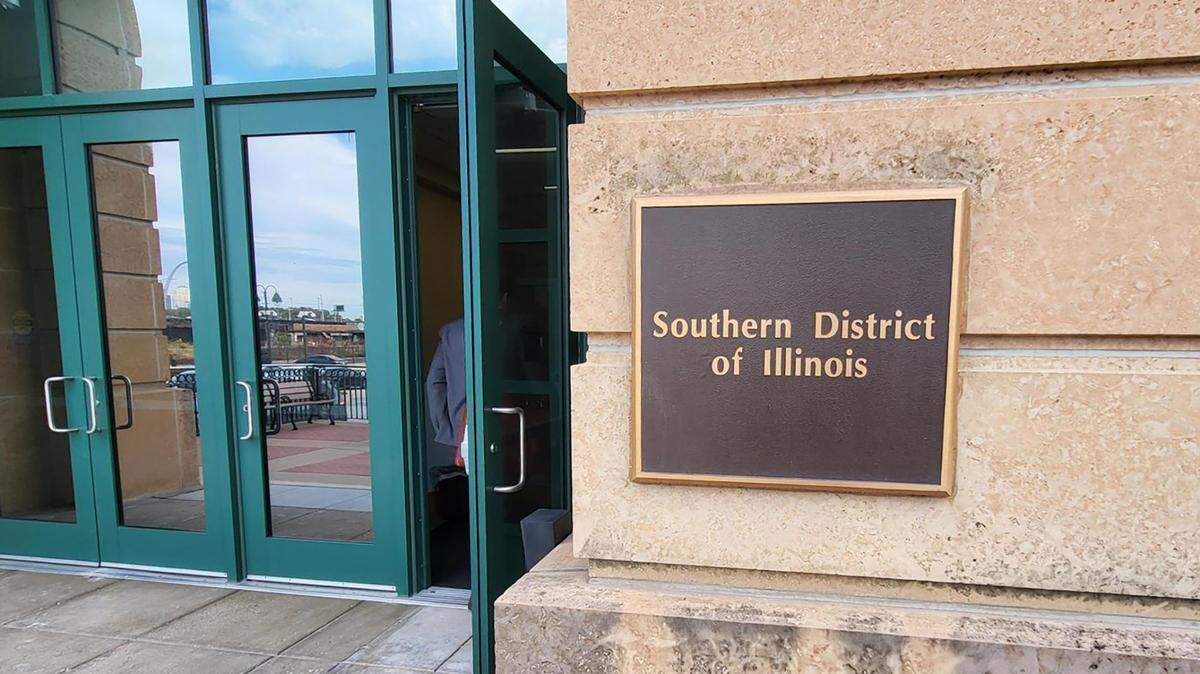 Outside the U.S. Court for the Southern District of Illinois.