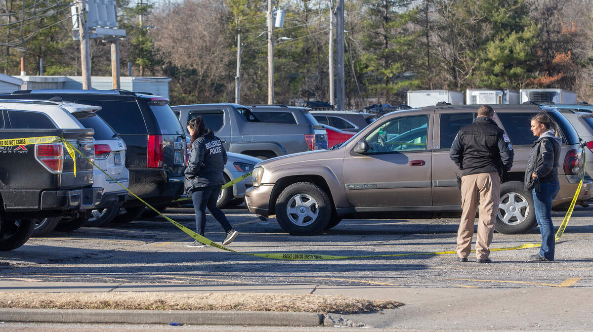 The Belleville Police Department is investigating a shooting and armed robbery at 9200 West Main St. on Wednesday morning.