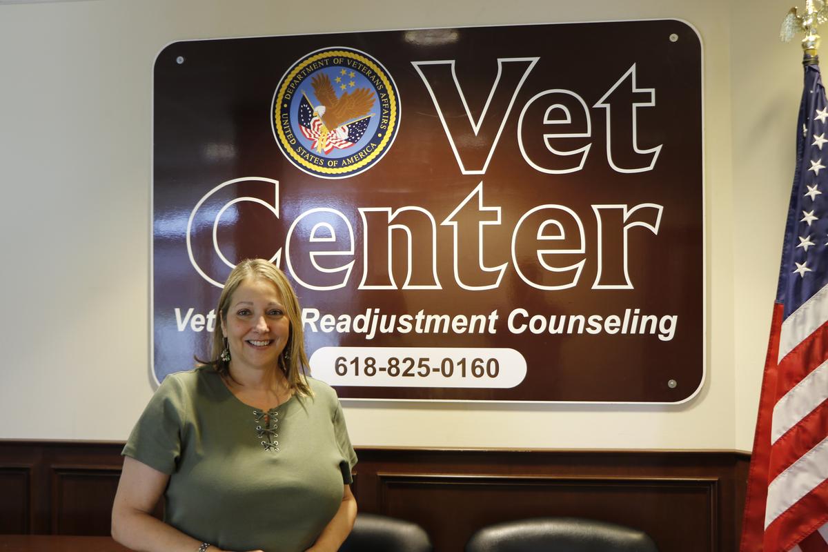 The lobby of a new Vet Center in Swansea that aims to help veterans adjust to civilian life and tackle mental health issues. The center is scheduled to open Friday, May 31.