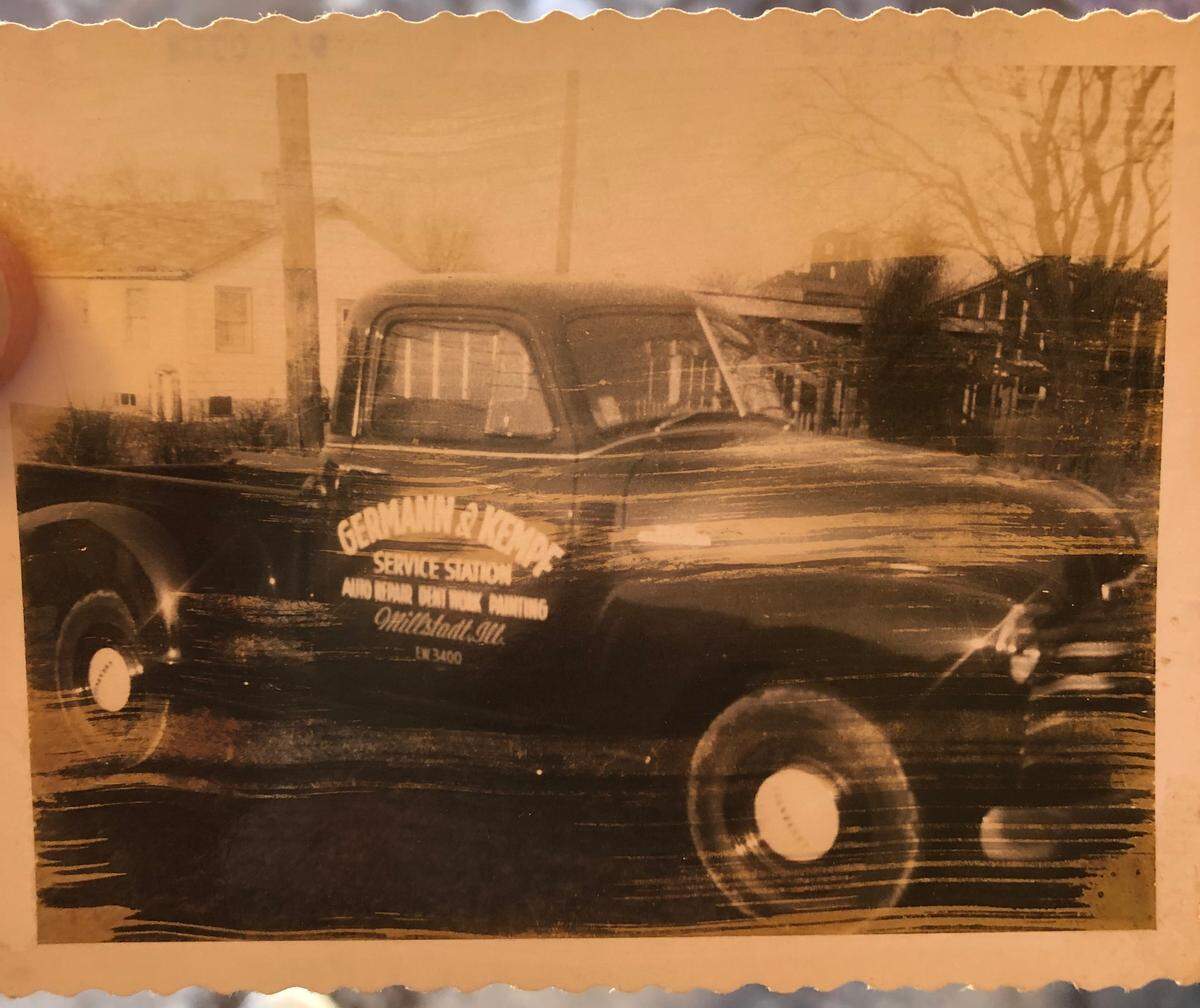 The 1943 building in Millstadt that houses Millpond Brewing & Incubator first operated as Germann & Kempf Service Station, which sold Shell gas.