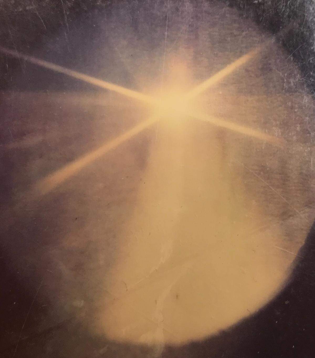 One of Jan Epplin’s photos of the skies above the Shrine in Belleville during the devotions to the Virgin Mary in 1994.
