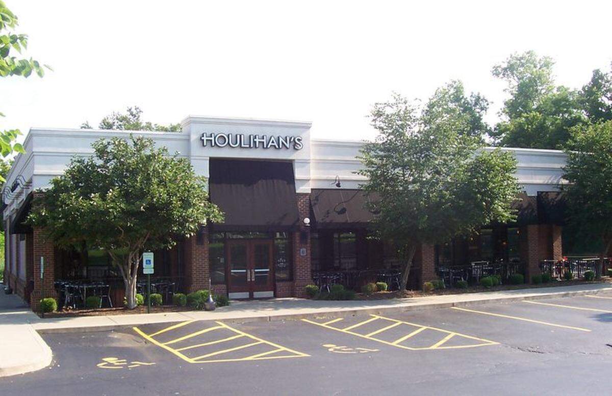 An exterior look at Houlihan’s in Fairview Heights.