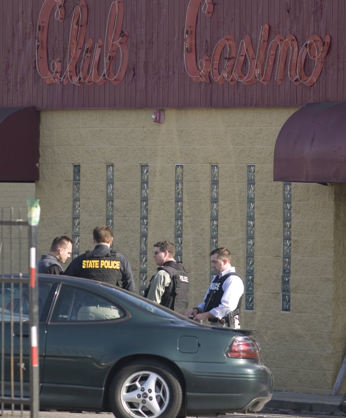 2010 file photo of police officers gathered outside of Club Casino in East St. Louis.