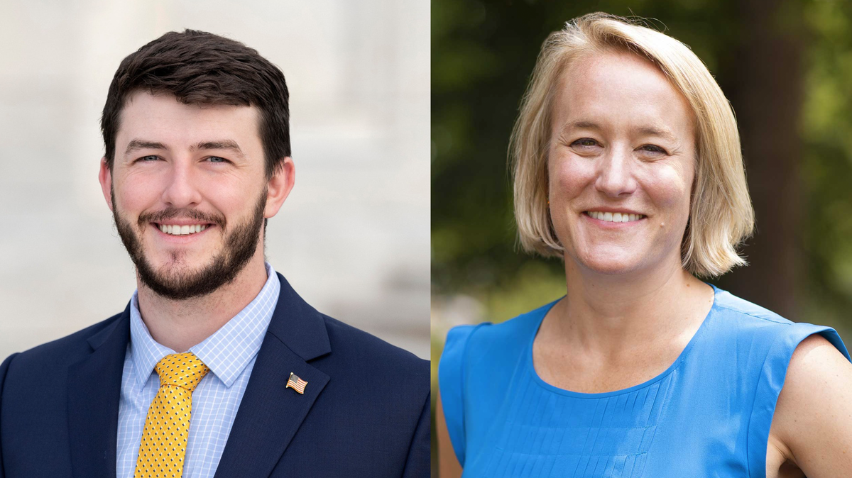Democratic incumbent Nikki Budzinski, right, and Republican challenger Joshua Loyd, left, are running for the 13th Congressional District of Illinois in the Nov. 5 general election.