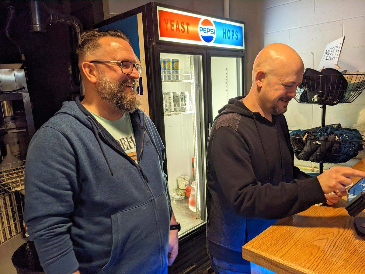 Shoehorn Brewing owners Mike Johnson and Jeremy Hall