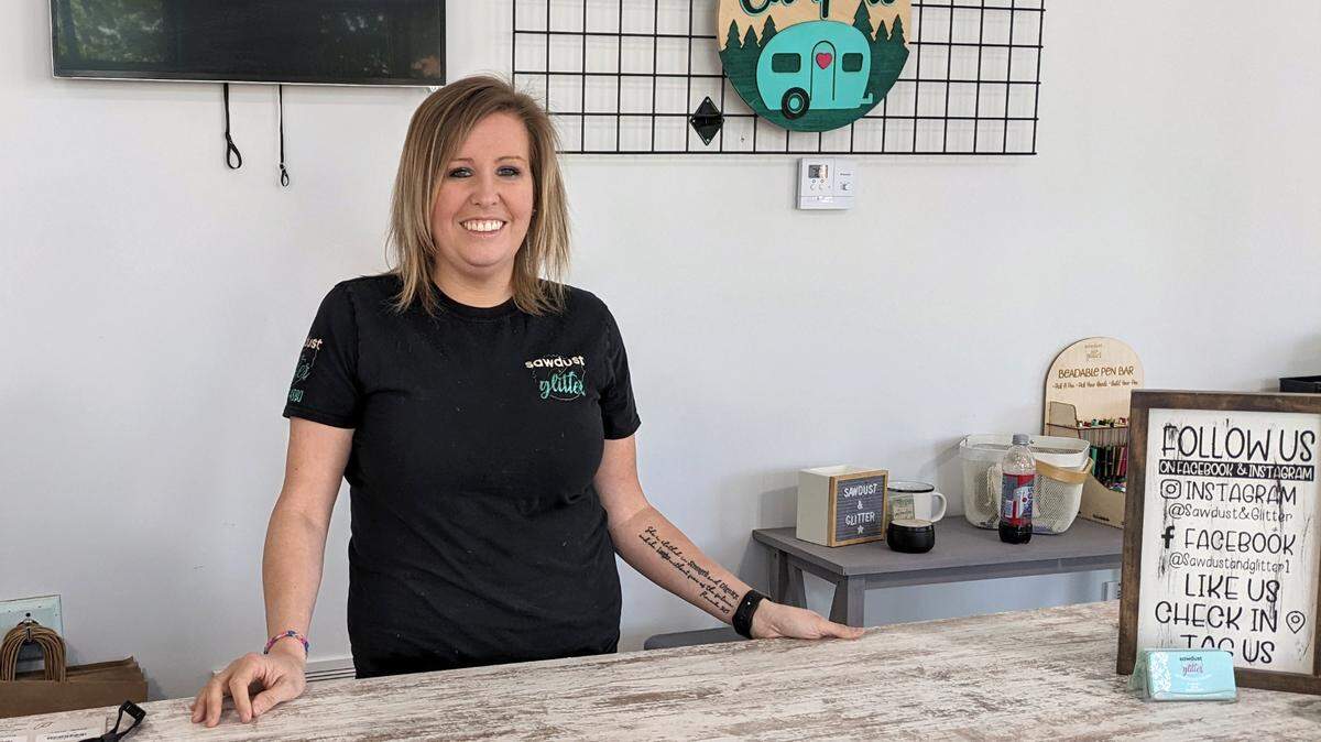 Lacie Loose is the owner of Sawdust & Glitter, which recently moved to 16 S. Illinois St. in downtown Belleville.