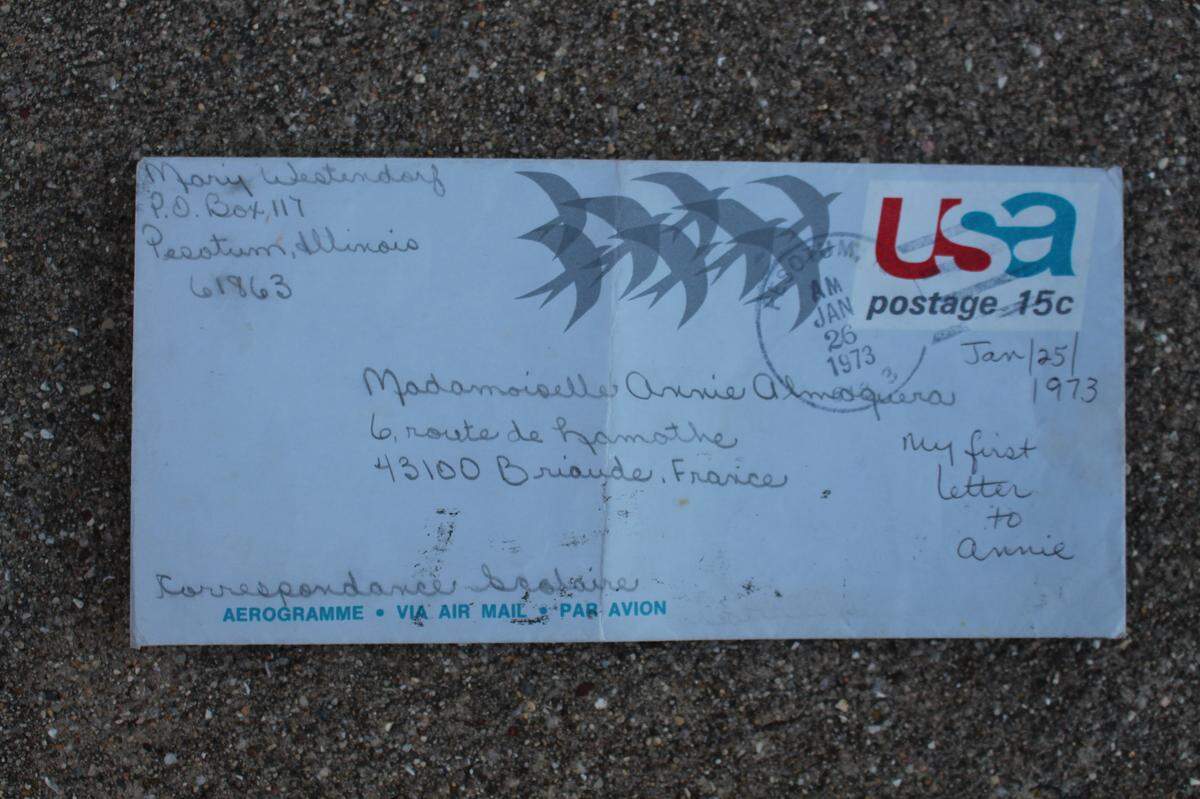 Mary (Westendorf) Wilson, who now lives in Highland, sent her first letter to French pen pal Annie Almoguera on Jan. 25, 1973, kicking off a 46-year-old friendship.