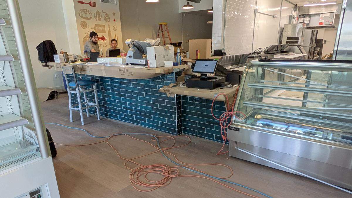 Work is almost complete at 222 N. Main St. in Edwardsville as Ed’s Delicatessen nears its opening.