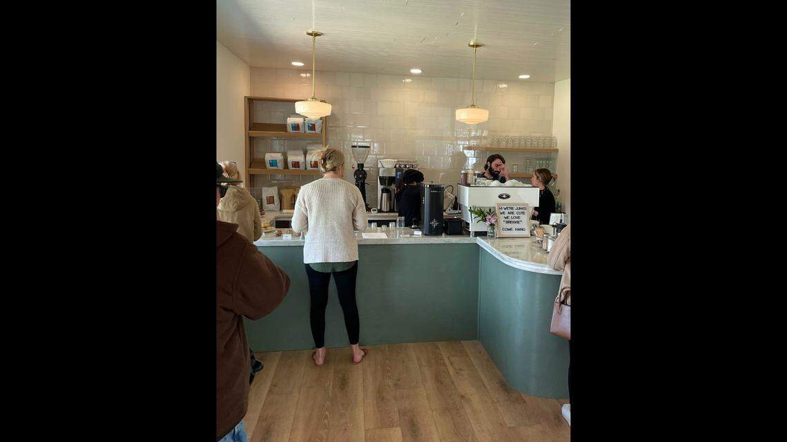 The coffee counter during the June’s Breakfast + Patio is see in this file photo.