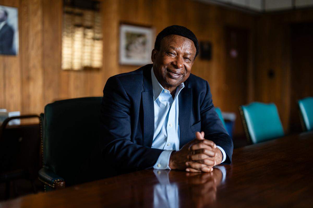 Ed Hightower poses for a portrait on Tuesday, April 23, 2024, in Venice. Hightower is helping plan the city of Venice’s goal of adding a new grocery store, healthcare facility, affordable homes, and a new elementary school.
