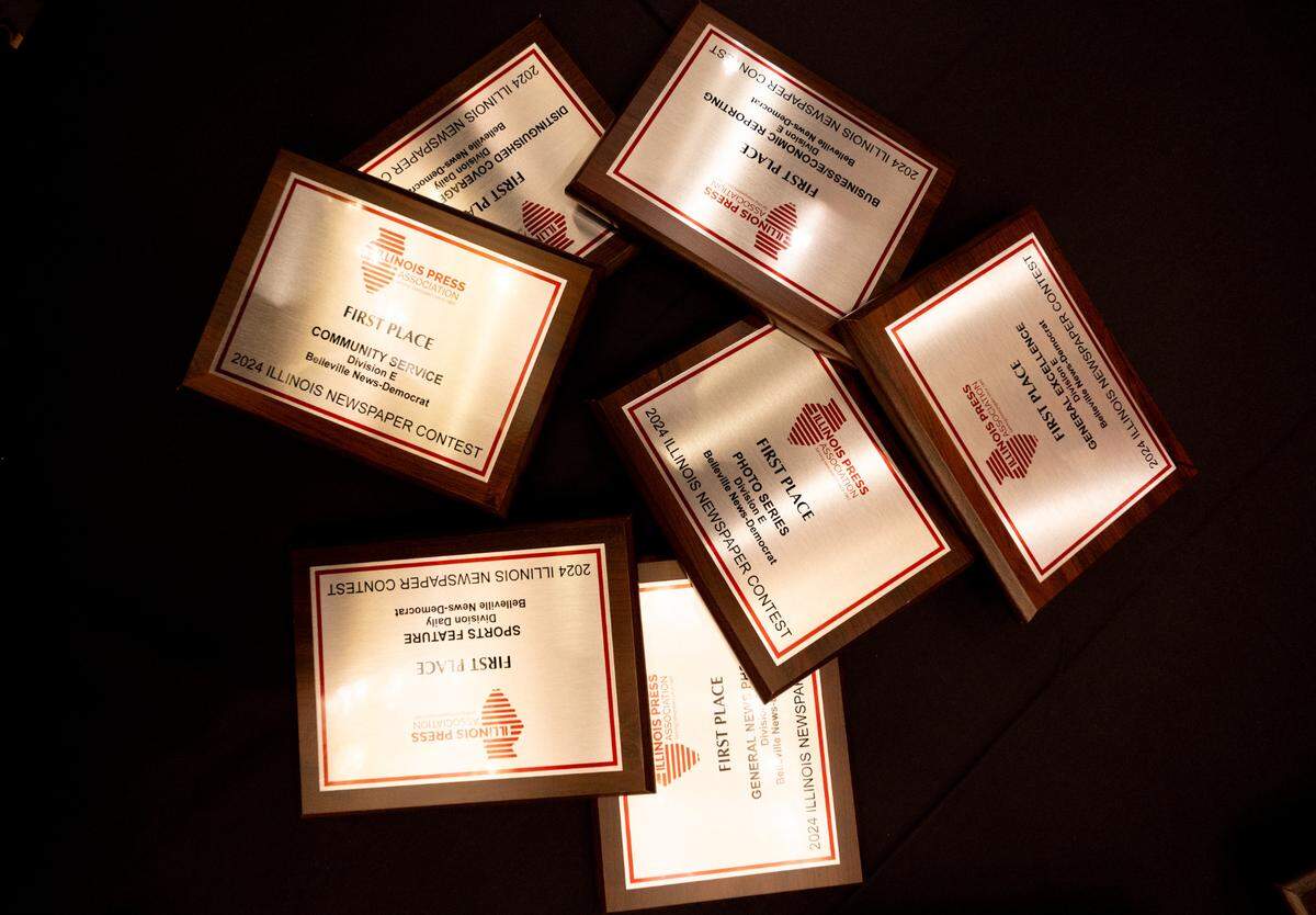 Awards won by the Belleville News-Democrat at the Illinois Press Awards ceremony on June 5.