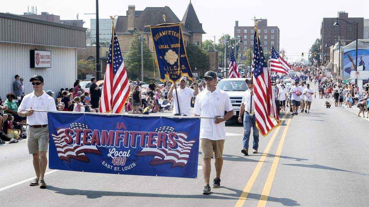 The Belleville Labor Day parade starts 10 a.m. Monday on 1st Street and will end at Hough Park for other festivities throughout the day.