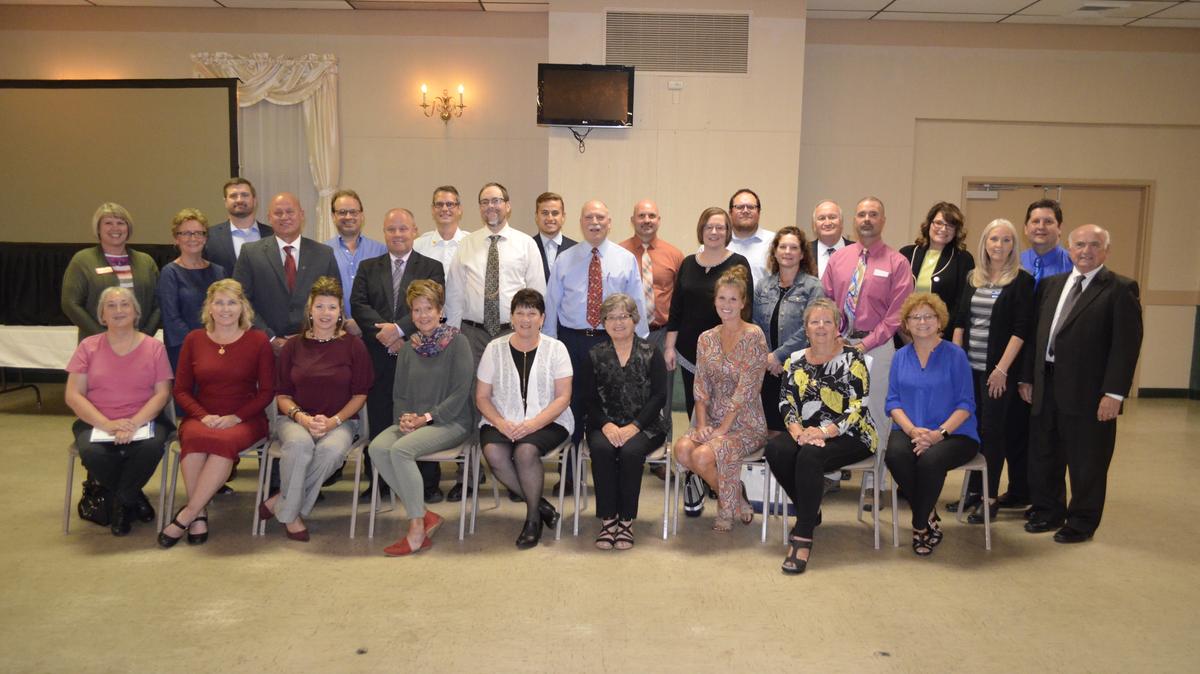 Pictured are the 2018 Highland Area Community Foundation grant recipients. The HACF’s 27th annual Grants Banquet is scheduled for Tuesday, Oct. 11, with Busey Bank again sponsoring the event.