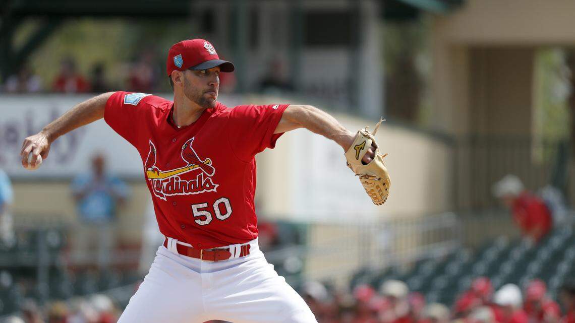 Adam Wainwright got through two innings of his first spring training start, and it didn't inspire a lot of confidence.