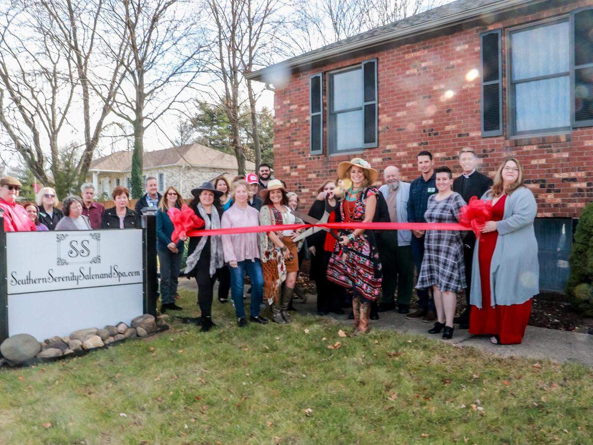Southern Serenity Salon and Spa in O’Fallon opened July 1 and then celebrated a grand opening and ribbon cutting Nov. 30. Owned by Michelle Venne, the business relocated to larger quarters at 125 Springfield Court, which is on the other side of South Lincoln Avenue. Venne transformed an old 4,000 square-foot insurance building into a relaxing and safe atmosphere. Among the new features are an ADA-compliant bathroom, wheelchair ramp, and elevator. A pavilion outside and a lower level can be used as event space.