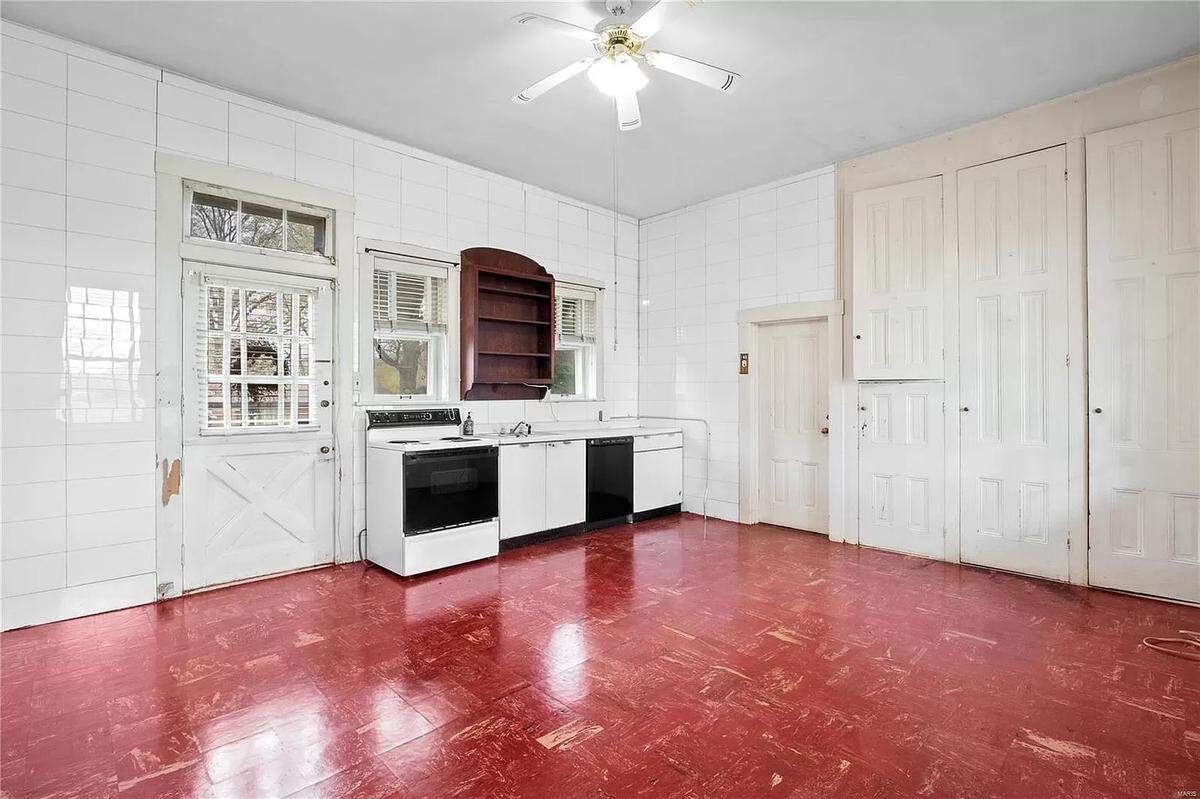 The kitchen of the Chenot mansion as it appears today.
