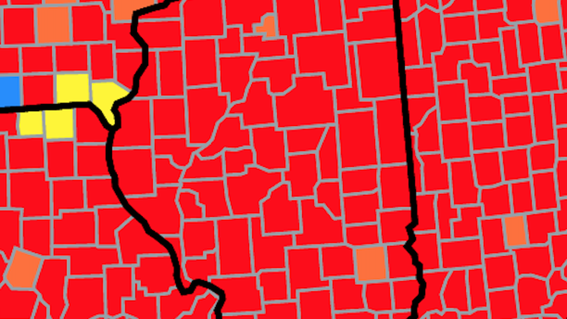 All but 2 IL counties at ‘high’ COVID transmission level. Learn more about latest CDC data