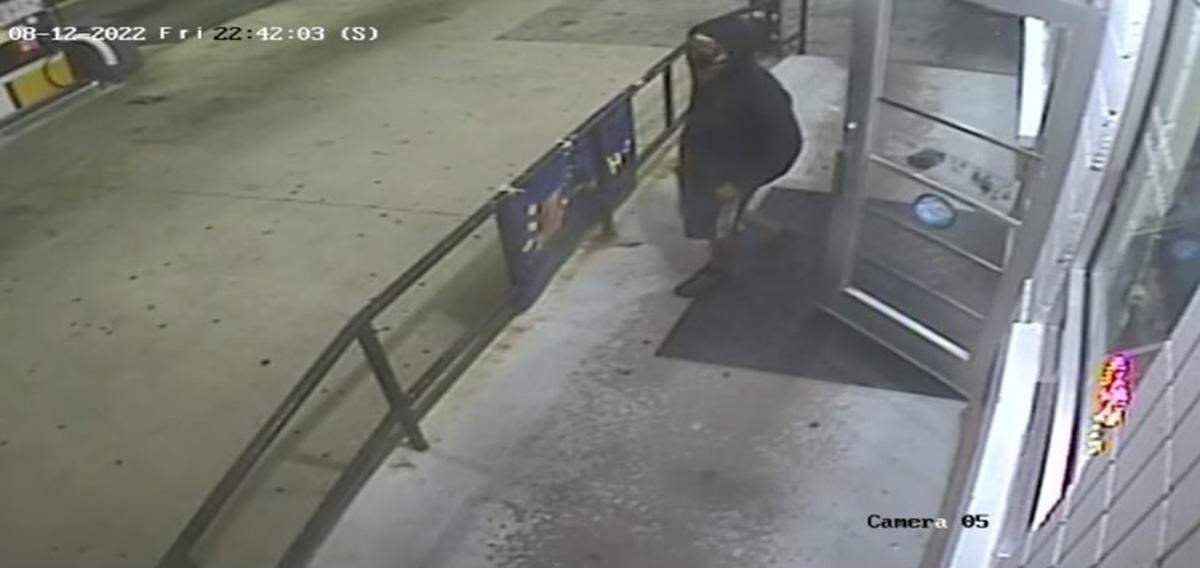 On its Twitter account, the Major Case Squad of Greater St. Louis issued security camera images of “a person of interest” possibly connected to a fatal shooting in west Belleville Friday.