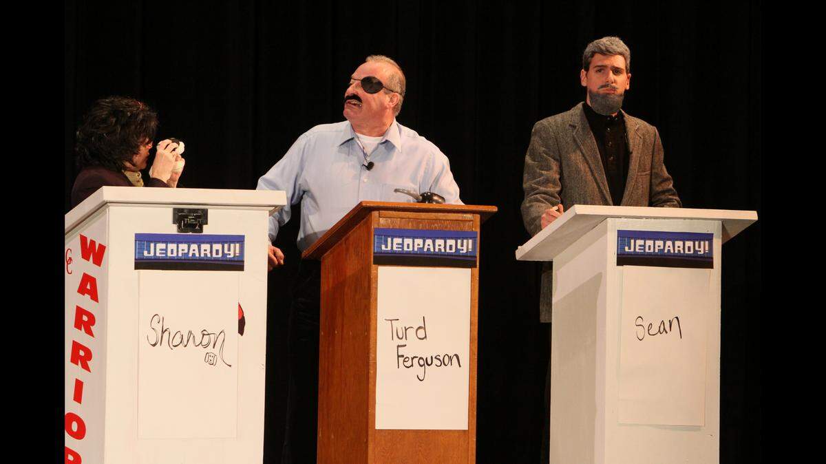 Jim Greenwald, center, was Granite City High School principal when he dressed up for this lip-sync battle during homecoming week. He’s now retiring as district superintendent.