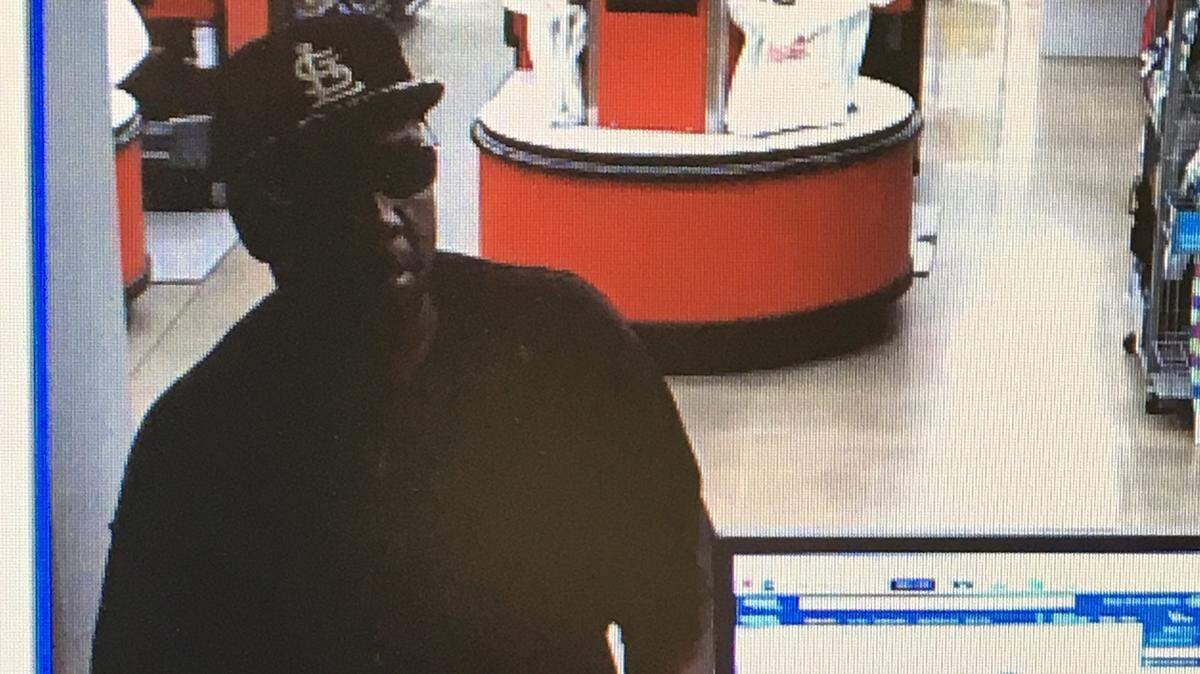 The 1st National Bank of Waterloo, inside the Schnucks grocery store on U.S. 50 in O’Fallon, was robbed at about 1:30 p.m. Thursday. Police released this photo and asked for the public’s help in identifying him.