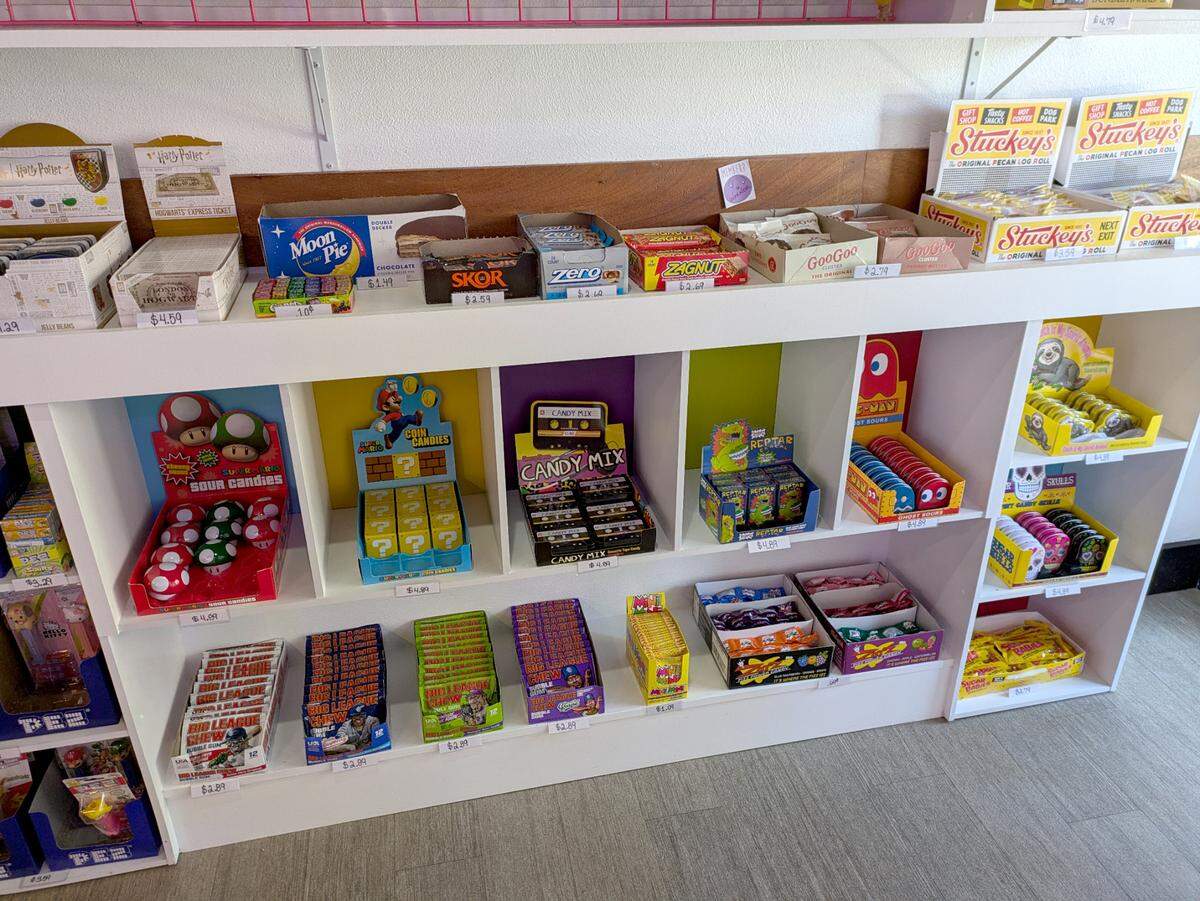 The Candy Bar carries a wide selection of candy, perfect for filling holiday stockings.