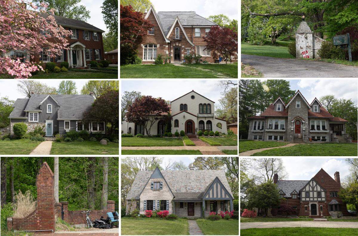Oak Knoll subdivision in West Belleville is known for its wide variety of architectural styles and wooded surroundings. Some of the larger homes are English Tudor and Colonial.