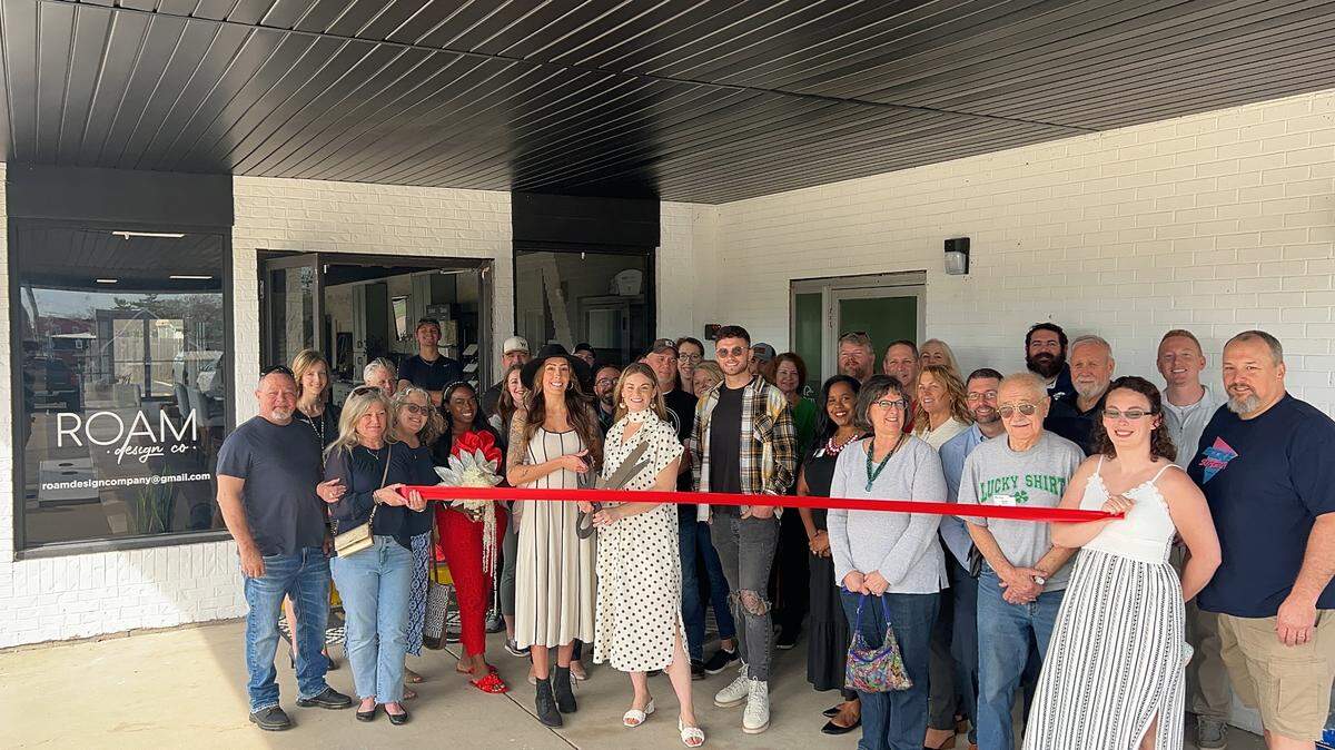 On Thursday, March 14, ROAM Design Company hosted a ribbon cutting. ROAM Design Company specializes in Interior Design and Decorating for new builds and remodels. Come see where organic style meets modern functionality at 502 W. State St. in Downtown O’Fallon. Pictured cutting the ribbon are co-owners Brittany Nash and Brandi Radny.