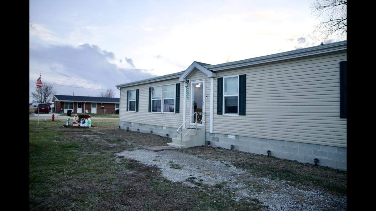 Berdeena Leturno and her family moved into their new modular home about six months after a flood destroyed their house down the street in Dieterich, Illinois. Now, their home is on higher ground. “It’s dry and sturdy,” she said. Feb. 27, 2024
