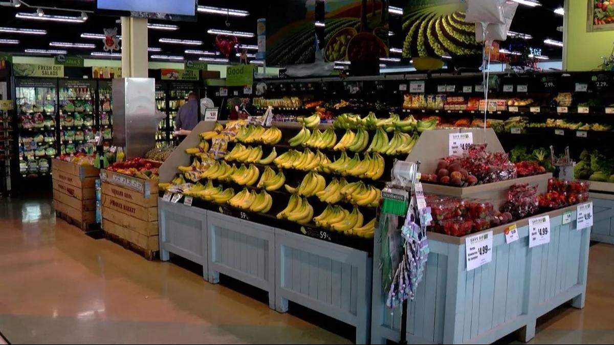 Fruits and vegetables are pictured at a County Market grocery store in Springfield. The items are eligible for purchase under the federal SNAP program.
