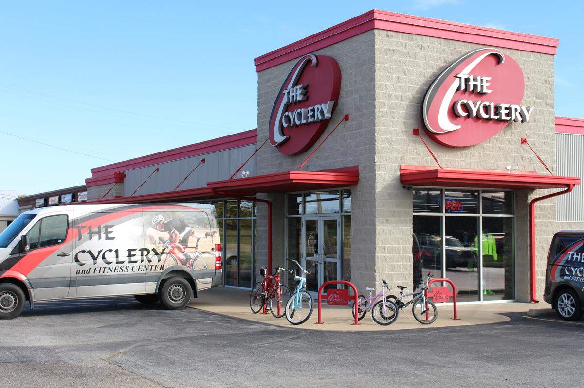 The Cyclery’s 12,000-square-foot store on Troy Road is the fourth location in Edwardsville. The first was a classroom in the old Lincoln School, which had been converted into a mini-mall by the late 1970s.