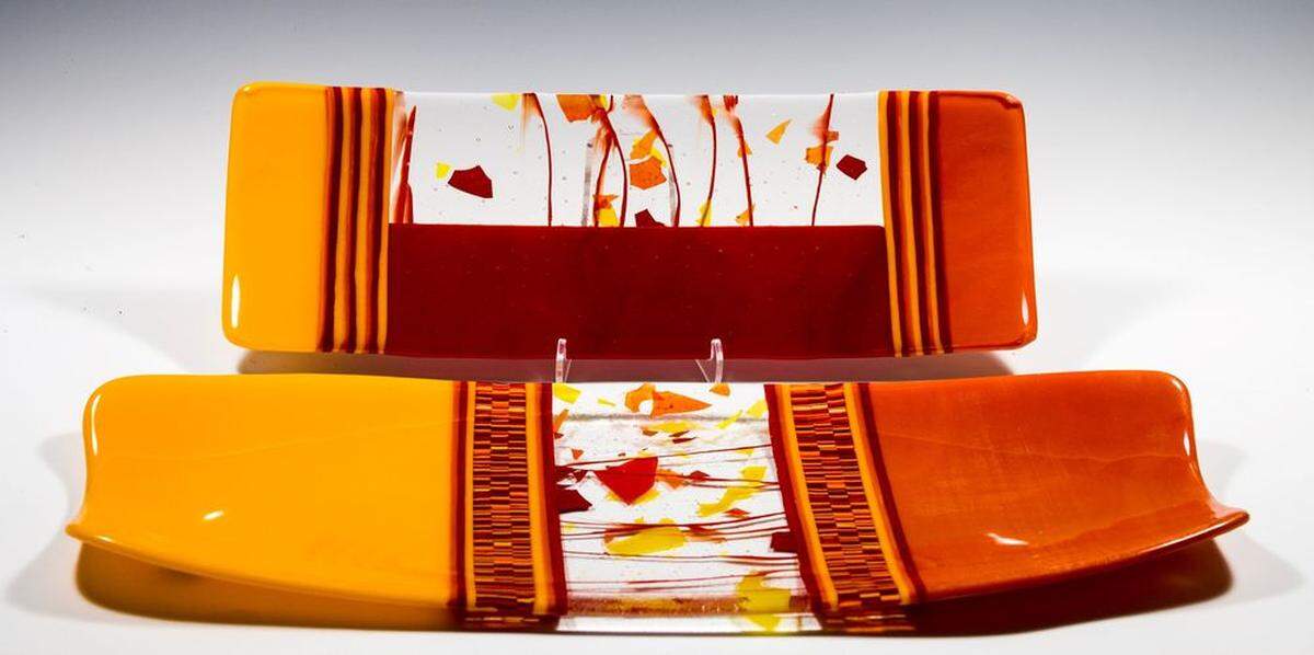 Here is a glass piece by Maryville artists Tony and Christy Bodnar.