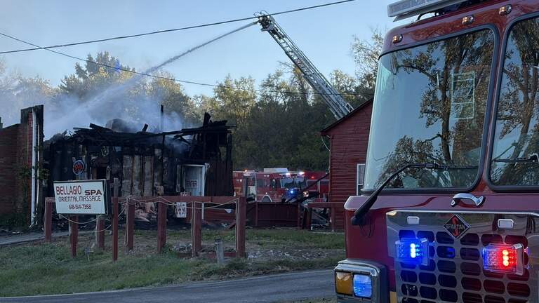 Person missing after early morning massage parlor fire in St. Clair County