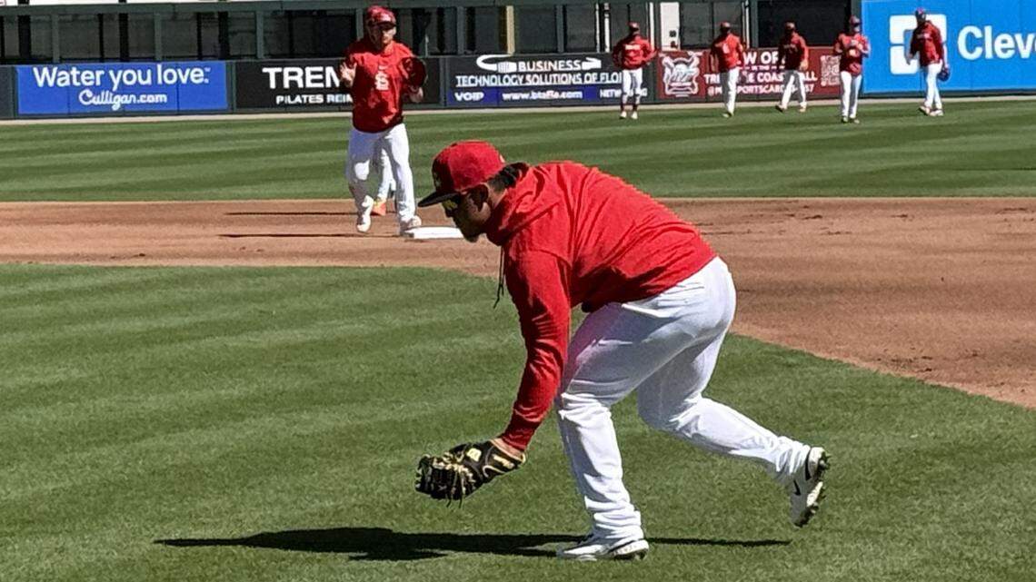 Are Cardinals looking at first base to relieve logjam behind the plate?