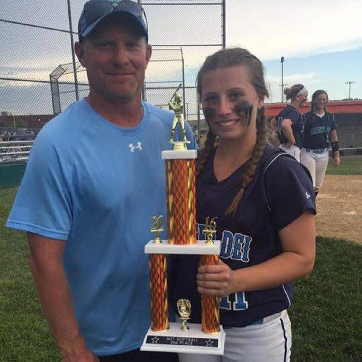 Mater Dei softball coach Michael Palm has been teaching his oldest daughter, Hayley, how to play softball for as long as he either of them can remember. Palm repeated as the BND Player of the Year following another solid season as a senior.