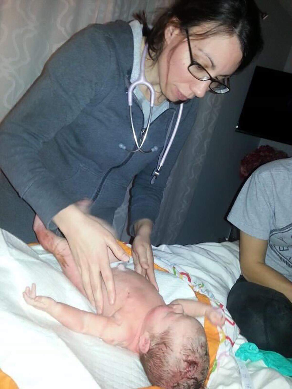 Colleen Marotta, advance practice nurse and certified nurse midwife, attends an at-home birth pre-pandemic. Come Oct. 1, 2022, Marotta and other professional midwives will be able to be certified and licensed in Illinois. Marotta, who works for Midwives Care, LLC in New Lenox, currently must drive to Wisconsin to deliver babies.