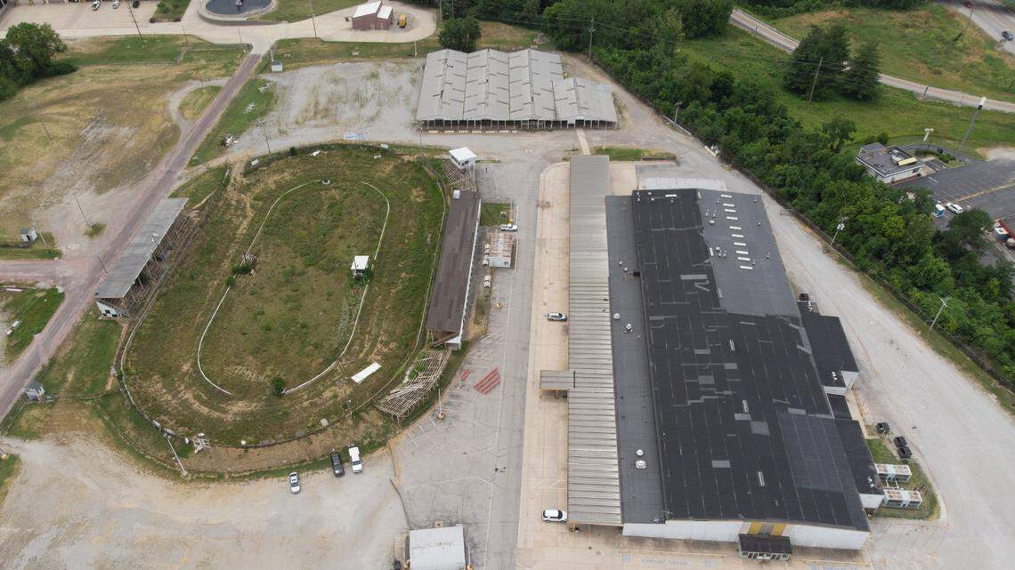 The Belle-Clair Speedway racetrack and Expo Center at the Belle-Clair Fairgrounds is pictured here on Nov. 25, 2024.