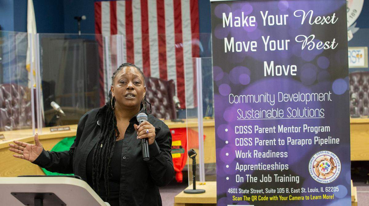 Community leader Stephanie Taylor is the founder of the Illinois Juneteenth Commitee.