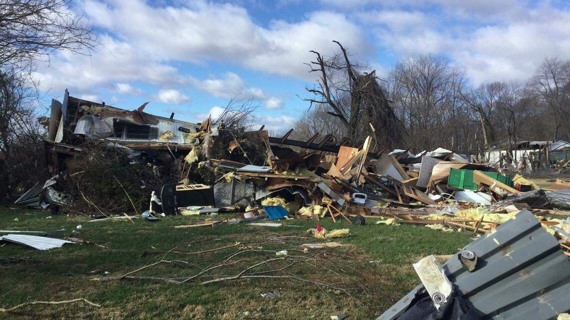 Here’s what we know about the path of the Edwardsville tornado, its size and damages