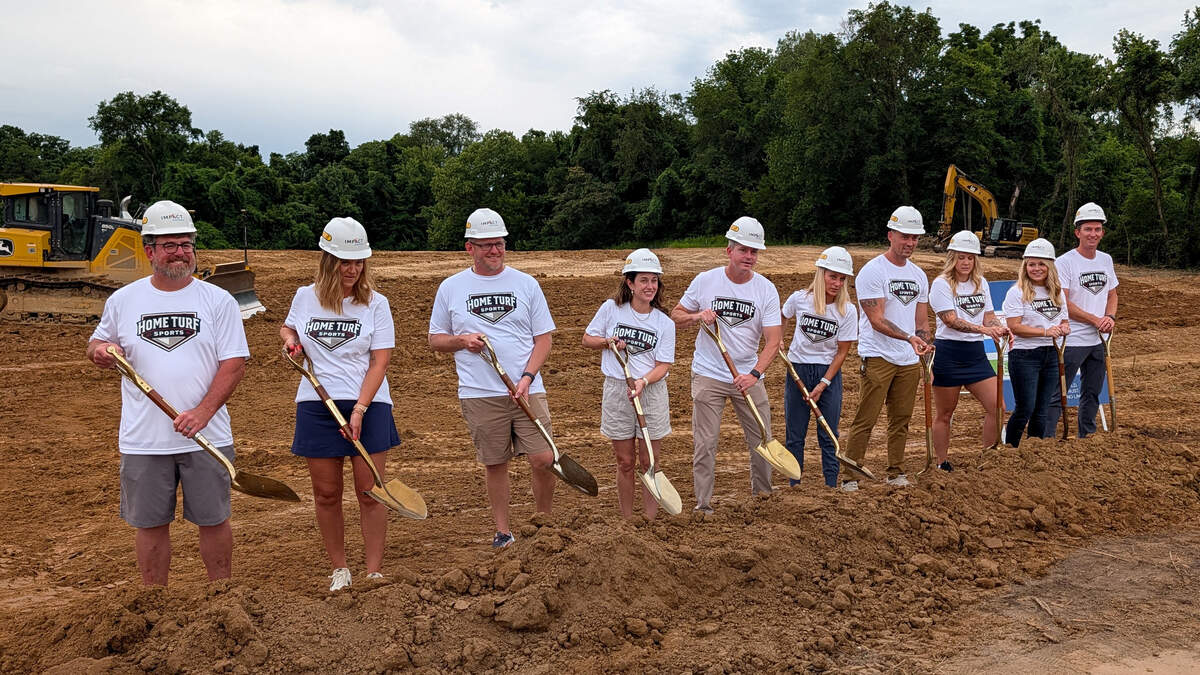 The owners of Home Turf at the July 9, 2026, groundbreaking ceremony