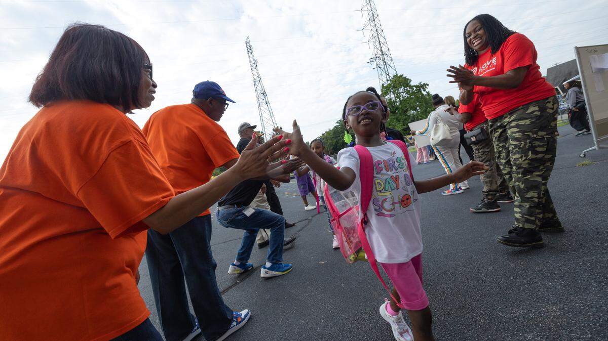 The first day of the 2025 school year at Dunbar Elementary in East St. Louis, where teachers and community leaders met to welcome students.