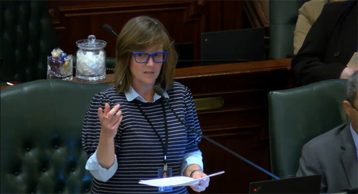 Rep. Katie Stuart, D-Edwardsville, sponsored legislation that created a task force to look into safety measures, such as tornado shelters, in warehouse facilities.