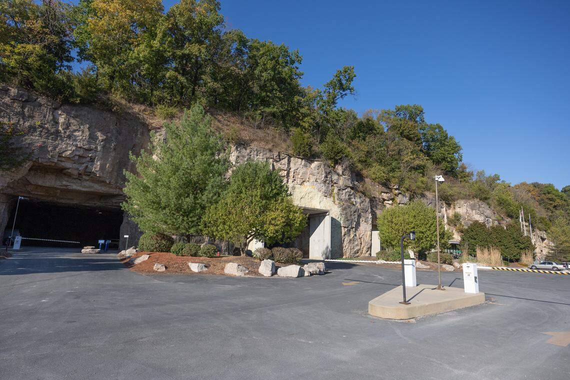 The Rock City underground industrial park houses government and commercial tenants in a former Valmeyer limestone mine.