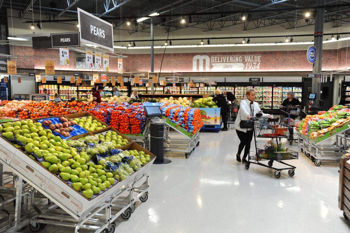 See inside a Meijer grocery and retail supercenter in this photo from the grand opening of an Ohio location in 2022.
