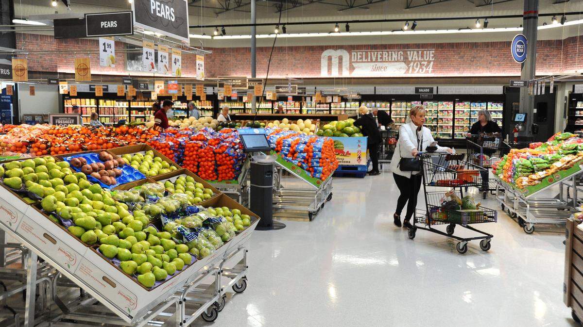 See inside a Meijer grocery and retail supercenter in this photo from the grand opening of an Ohio location in 2022.