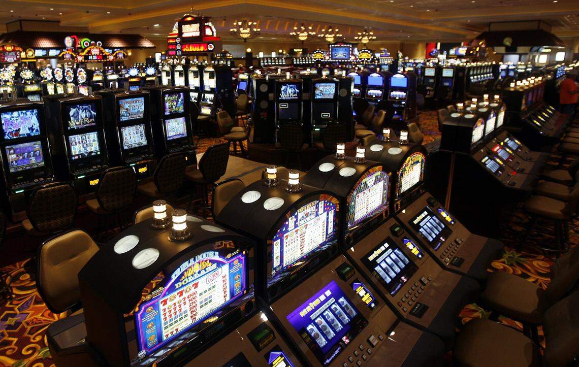 The new Casino Queen gaming floor. Thursday. At 3 p.m., a ribbon cutting will officially open the new casino. It will be followed by an invitation only V.I.P. party. At 8 p.m. the doors will be opend to the public for a grand opening party that will include fireworks, a light show and Las Vegas showgirls. ND/Derik Holtmann 7/30/07