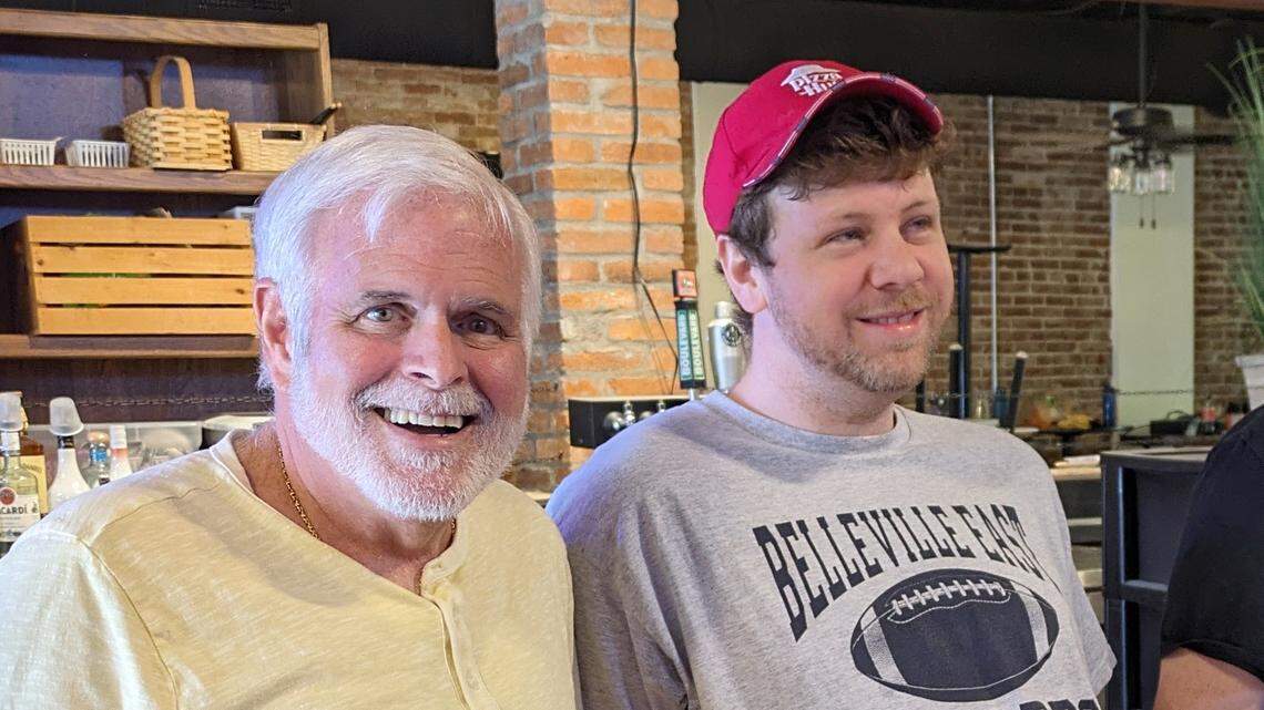 Chaos Sushi Bar & Grill owners Mike Riede and Cheyne Carroll in May 2024