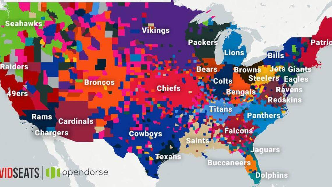 The favorite NFL team of the metro-east? Depends which county you live in.